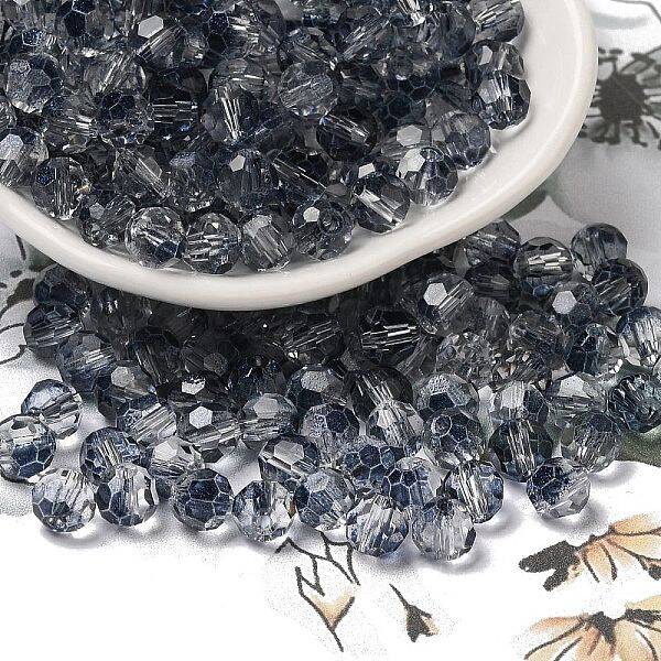Transparent Colours Glass Round Beads