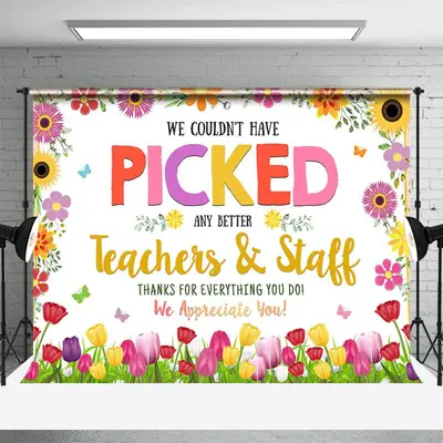 We Couldnt Picked Teacher Stuff Thank You Backdrop - Aperturee