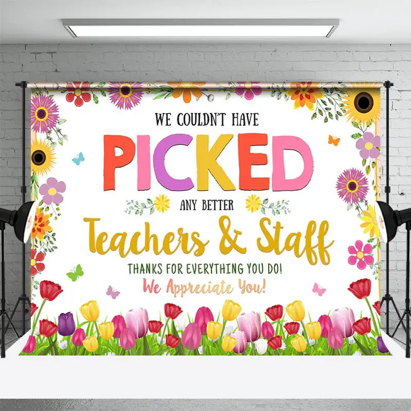 We Couldnt Picked Teacher Stuff Thank You Backdrop - Aperturee
