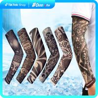 6PCS Cooling Tattoo Art Arm Sleeves Cover UV Sun Protection Sport Outdoor activities Set Temporary Fake Tattoo Sleeves for Me...