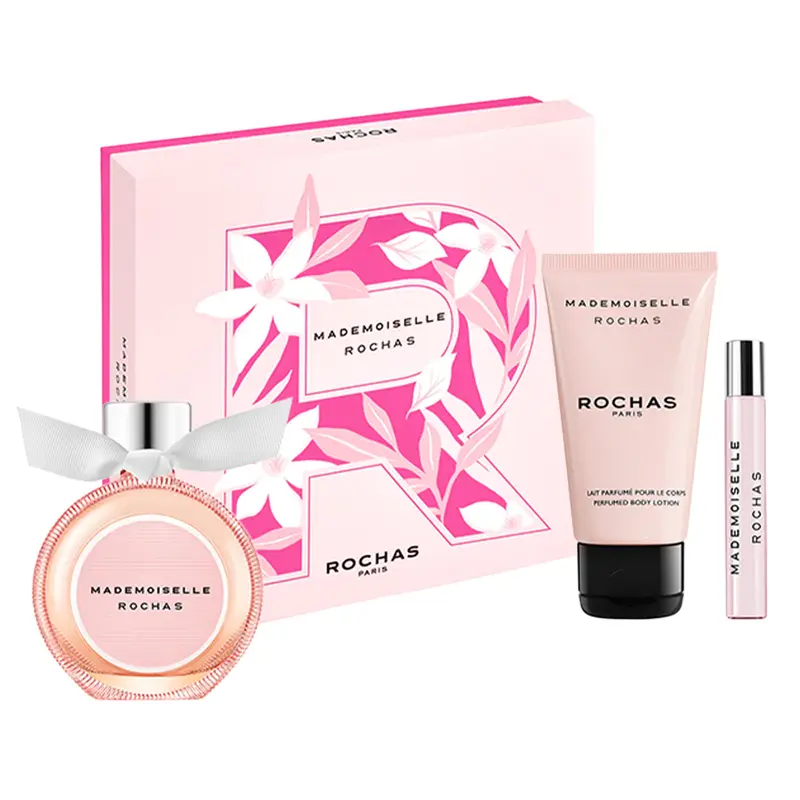 Set Rochas: Mademoiselle Rochas Eau De Parfum Per Donna 75 ml + Mademoiselle Rochas Eau De Parfum Per Donna 50 ml + Mademoise...
