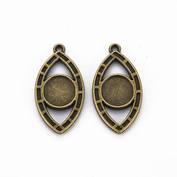 Tibetan Style Alloy Pendant Cabochon Settings