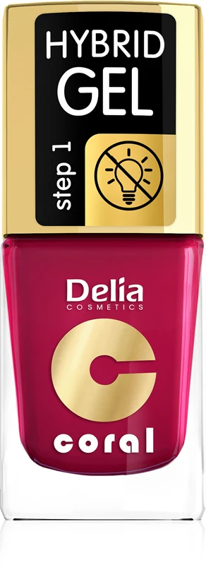 Delia Cosmetics Coral Nail Polish Hybrid Gel Polish Color 06 11 Ml