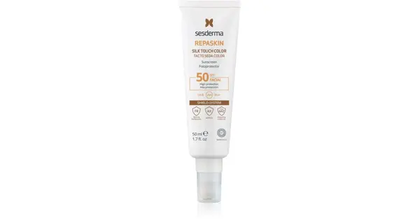 Sesderma Repaskin Silk Touch SPF 50 - Tinted protective face cream - 50ml