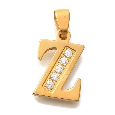 Ion Plating(IP) 304 Stainless Steel Rhinestone Pendants