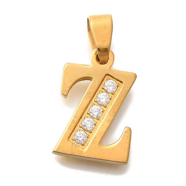 Ion Plating(IP) 304 Stainless Steel Rhinestone Pendants