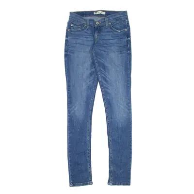 LEVI'S 524 Too Superlow Jeans Blue Denim Slim Skinny Stone Wash Womens W24 L32