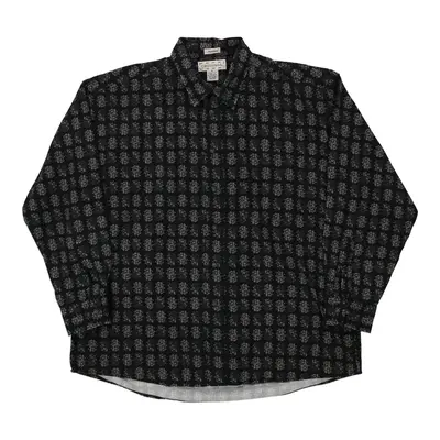 Crossings Patterned Shirt - XL Black Cotton