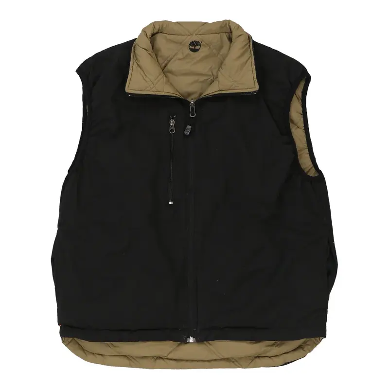 Timberland Reversible Gilet - Small Black Polyester Blend