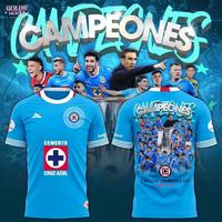 Men's Sport Cruz Azuls Campeones 2025 Soccer Jersey, American Soccer Jersey, Limited Edition Soccer Jersey, Men's Jersey, Spo...
