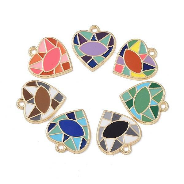 Rack Plating Alloy Enamel Pendants