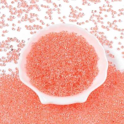 8/0 Inside Colours Transparent Glass Seed Beads