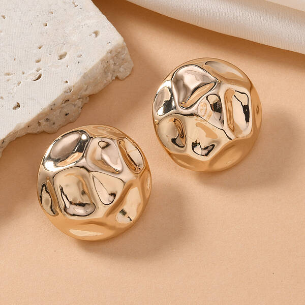 Iron Irregular Stud Earrings