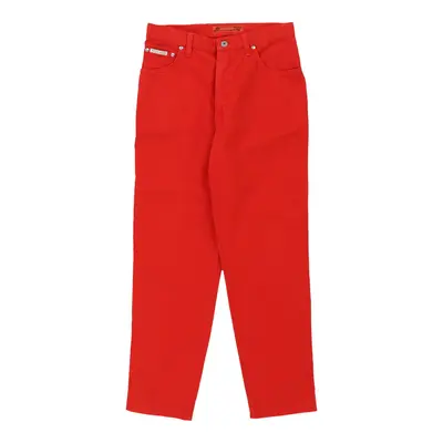 Krizia Trousers - 29W UK 10 Red Cotton
