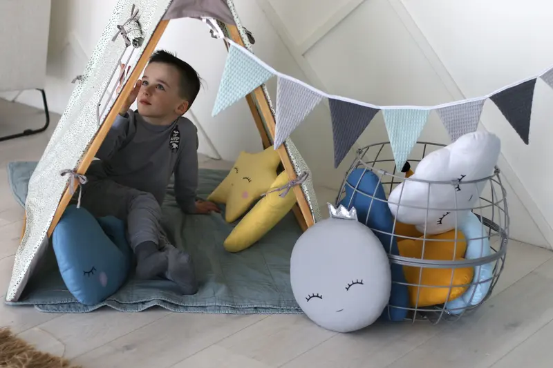 Full Moon Pillow (6 colors) with Crown