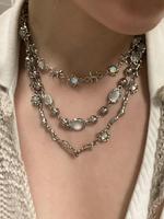 Artificial Gemstone Decor Necklace, Fashion Jewelry for Party, Daily Clothing Decor, Trendy All-match & Exquisite Jewelry for...