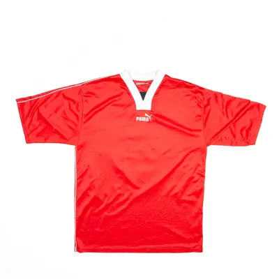 PUMA Sports Red Short Sleeve Jersey Mens M