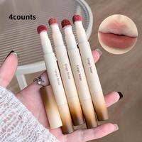 Long Lasting Matte Lipstick, 4 Counts/set Moisturizing Matte Lipstick, Suitable for Women and Girls Daily Use, Girls Makeup A...