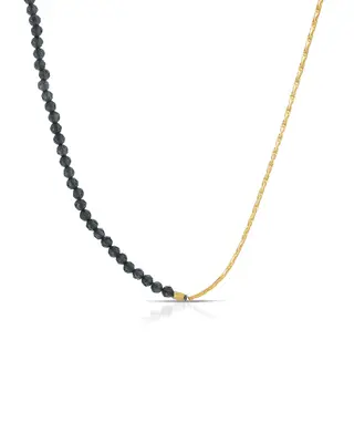 Assunta Gemstone Necklace | Metal Color: Gold | Gemstone: Sapphire