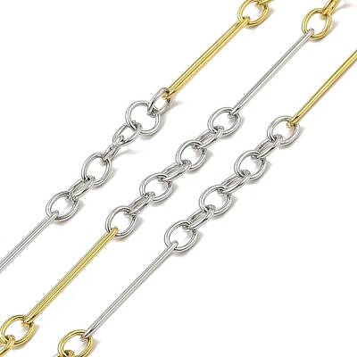 Ion Plating(IP) 304 Stainless Steel Two-Tone Link Chains