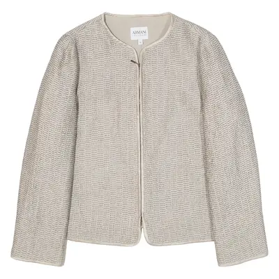 ARMANI COLLEZIONI Womens Jacket Beige Linen M