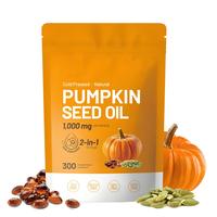 Natural pumpkin seed oil and saw palmettosoftgel 1000mg high content plant esters 300capsules Pumpkinseedoil Healthcare