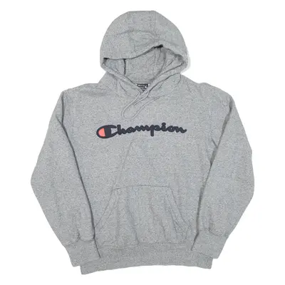 CHAMPION Mens Grey Hoodie L