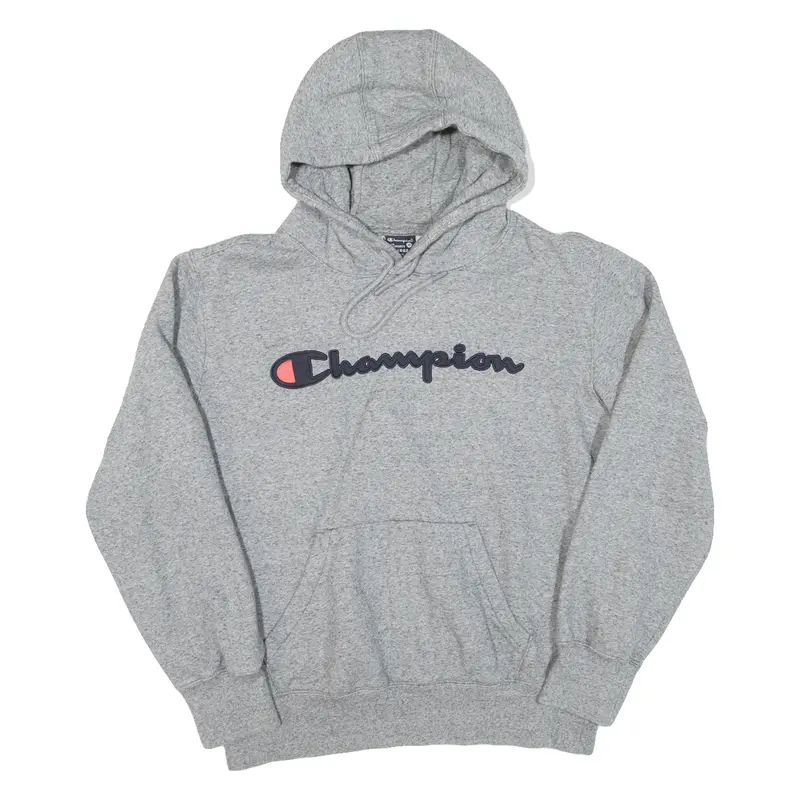 CHAMPION Mens Grey Hoodie L