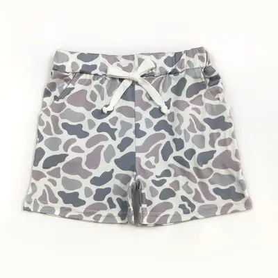 Camouflage Grey Print Summer Boy Shorts