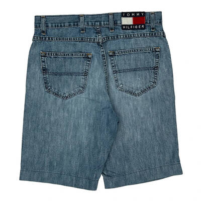 Tommy Jeans Denim Shorts - 34W 10L Blue Cotton Blend