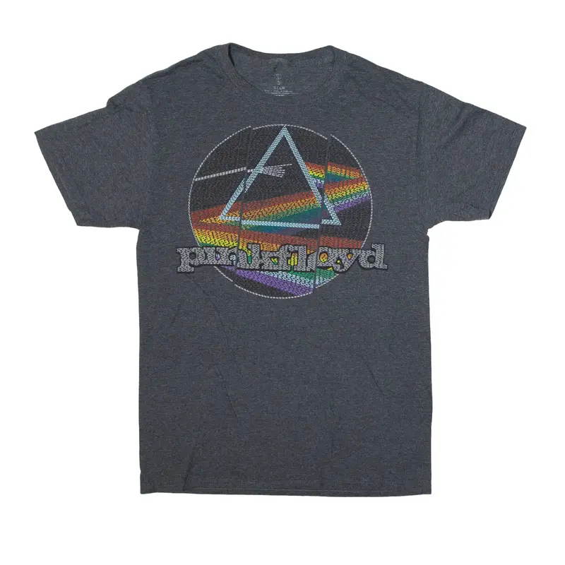 PINK FLOYD Band T-Shirt Grey Short Sleeve Mens S