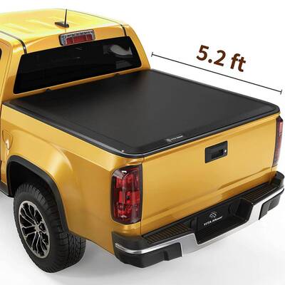 YITAMOTOR® 2015-2025 Chevy Colorado/GMC Canyon, Fleetside 5.2 ft Bed Soft Roll Up Truck Bed Tonneau Cover