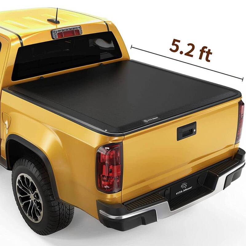 YITAMOTOR® 2015-2025 Chevy Colorado/GMC Canyon, Fleetside 5.2 ft Bed Soft Roll Up Truck Bed Tonneau Cover
