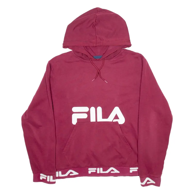 FILA Womens Red Hoodie M