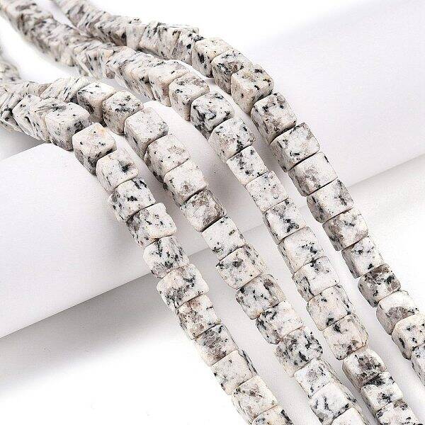 Natural White Sesame Jasper Beads Strands