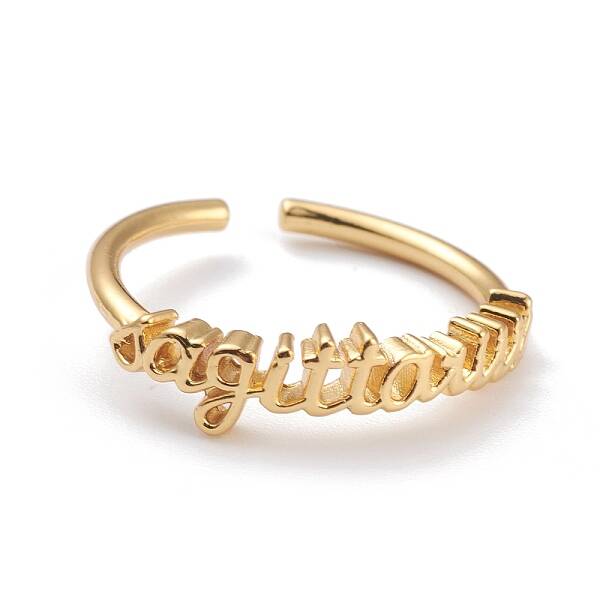 Constellation/Zodiac Sign Brass Cuff Rings