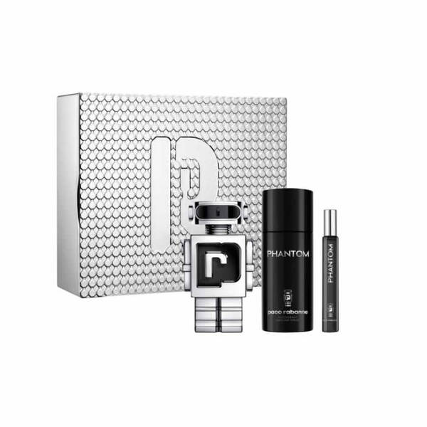 Paco Rabanne Phantom Eau De Toilette Spray Set 100 ml 3 pieces