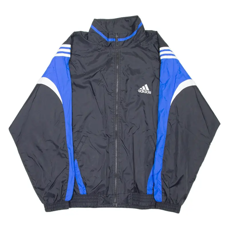 ADIDAS Mens Track Jacket Black Colourblock L