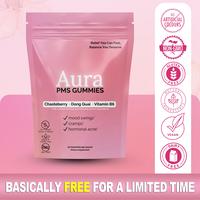 Natural PMS Relief Gummies for Women - Hormonal Balance for Cramps, Bloating, Breakouts & Cravings