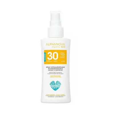 Alphanova Travel Solar Spray Spf30 Organic Face Body 90g