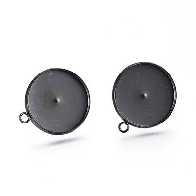 304 Stainless Steel Stud Earring Settings