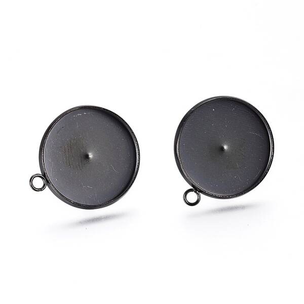 304 Stainless Steel Stud Earring Settings