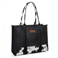 Wrangler Cow Print Large Tote Handbag for Women purse Tote Bag Leather Designer