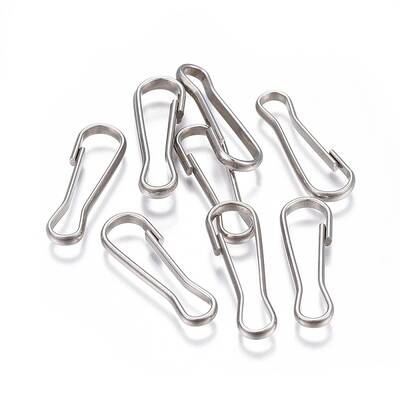 Tarnish Resistant 304 Stainless Steel Keychain Clasp Findings