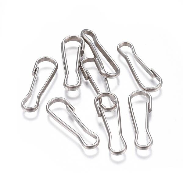 Tarnish Resistant 304 Stainless Steel Keychain Clasp Findings