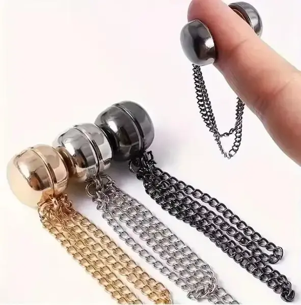 6pcs T-shirt Shortening Clothes with Adjustable Buckle, Hem Too Long Fixed Button, Magnetic Mother Buckle, Waist Button Safet...