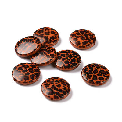 Printed Opaque Acrylic Beads