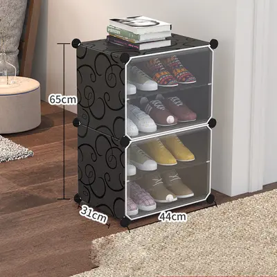 Multi-layer combination storage shoe rack | style: 1 row and 4 floors