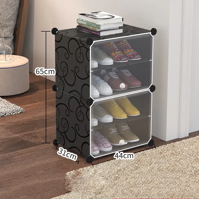 Multi-layer combination storage shoe rack | style: 1 row and 4 floors