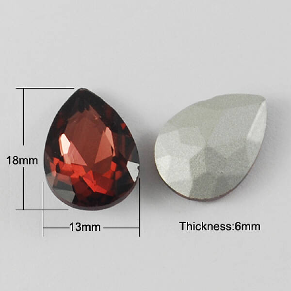 Glass Pointed Back Rhinestone